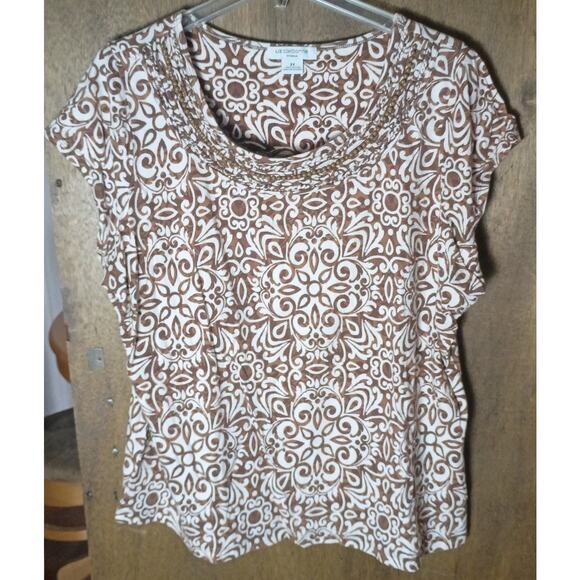 Liz Claiborne Woman Bundle of 4: Women 2x Lightweight Comfort T-shirts - Picture 11 of 15